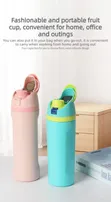 Stainless Steel Insulated Bottle with Straw - 3