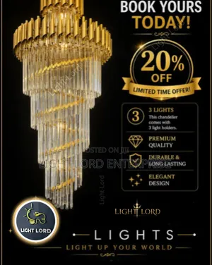 10-Layer Crystal Chandelier 700mm x 2100mm