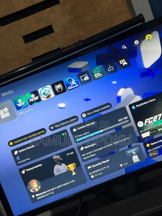 PS5 with 2 Controllers and Games - 1