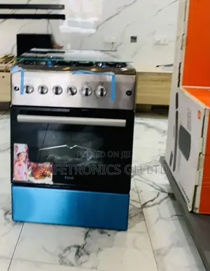 New Ferre 60x60 4 Gas Burner Cooker with Glass Lid