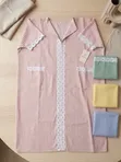 Ladies Bubu Elegant Striped Cotton Kaftan Maxi Dress - 2