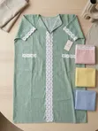 Ladies Bubu Elegant Striped Cotton Kaftan Maxi Dress - 3