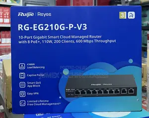 Ruijie RG-EG210G-P-V3 10-Port Gigabit Smart Cloud Managed Router