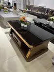 Walnut Brown Coffee Table & TV Stand Set - 5