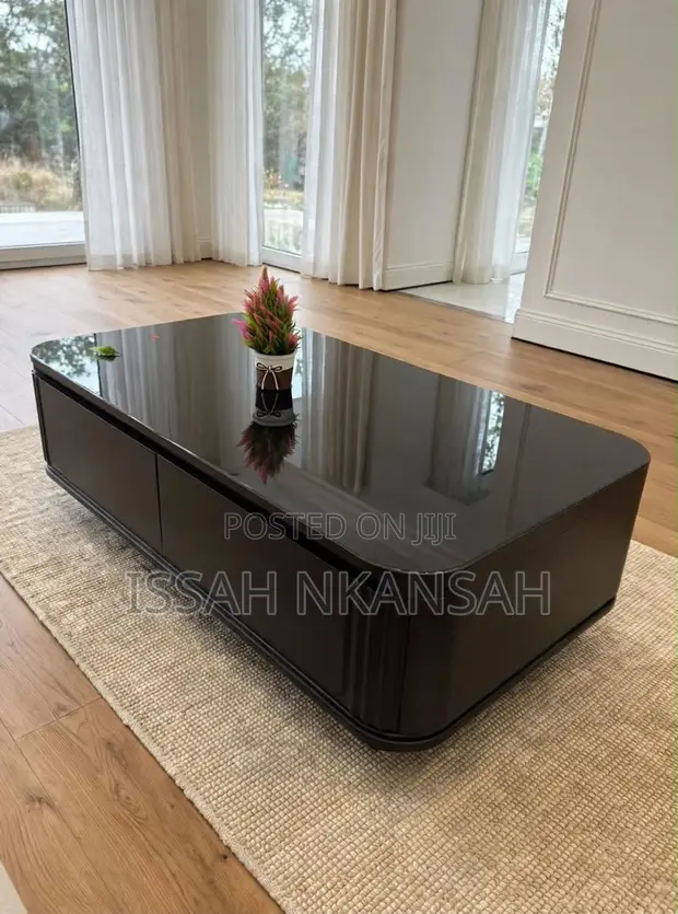 VIG Furniture Black Gloss Box Coffee Table - 1