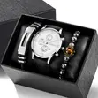 Men's Geneva Watch and Bracelet Gift Set - 2