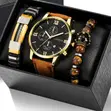 Men's Geneva Watch and Bracelet Gift Set - 5
