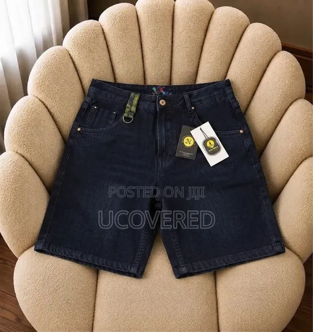 Casual Denim and Patterned Shorts - 1