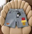 Casual Denim and Patterned Shorts - 2