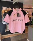 Colorblock Graphic Polo Shirt - 4