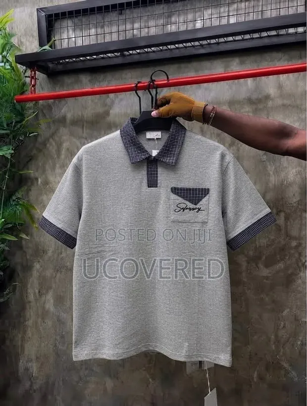 Short-Sleeved Oversized Polo Shirt - 1