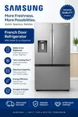 Samsung French Door Refrigerator with Water & Ice Dispenser - 2