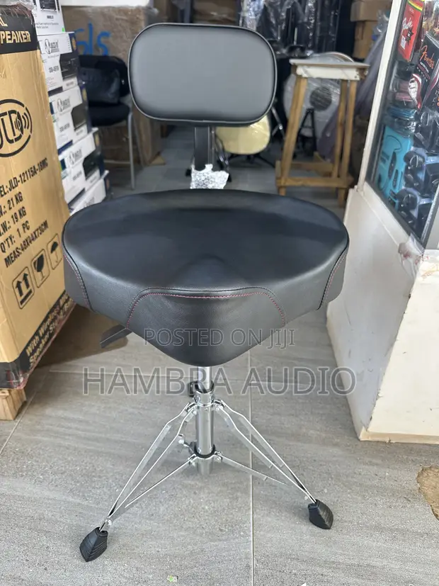 Professional Drum Seat/Throne with Backrest - 1
