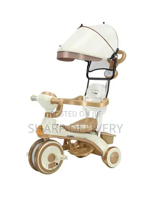 4-in-1 Kids Tricycle with Adjustable Canopy