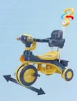 4-in-1 Kids Tricycle with Adjustable Canopy - 2