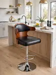 Royal Comfort Brown Adjustable Counter Chair - 3