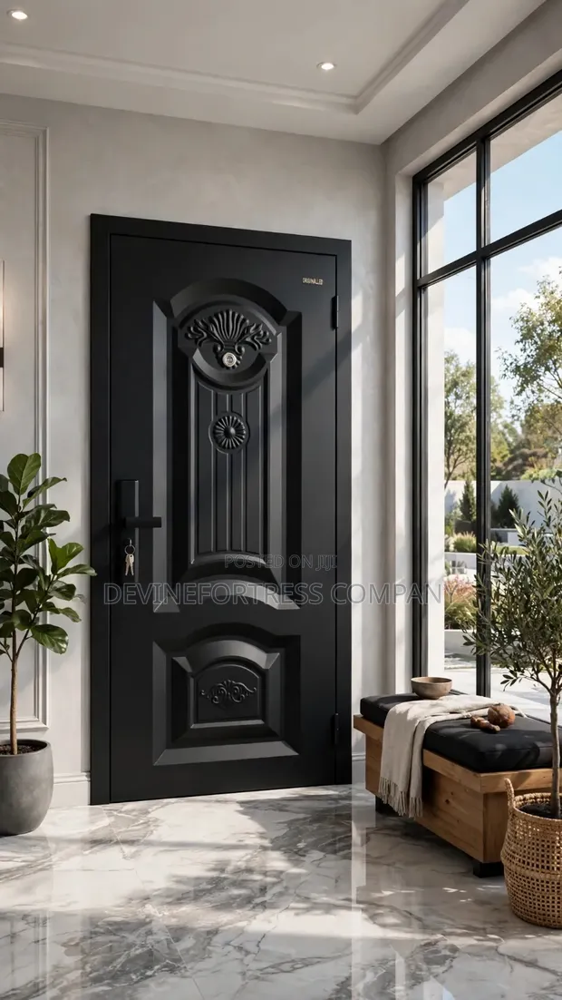 High Quality Steel Security Door - Black - 1