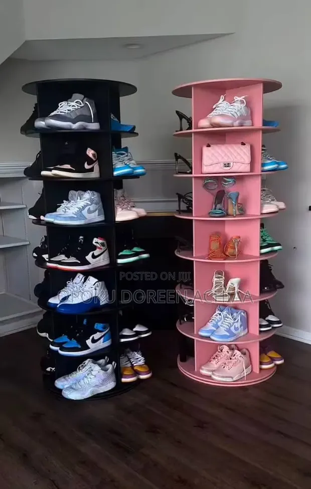 360° Rotating Multi-Tier Shoe Rack Tower - 1