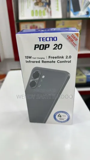 New Tecno Pop 20 128GB Black