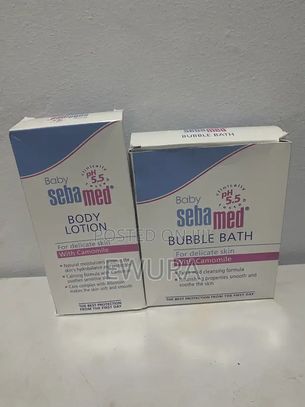 Sebamed Baby Body Lotion and Wash (200ml Each) - 1