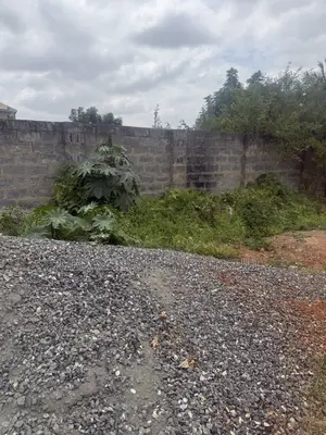 140x70ft Walled Land for Sale at Afienya Mataheko