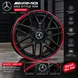 AMG G63 Rim - Black with Red Accent - 2