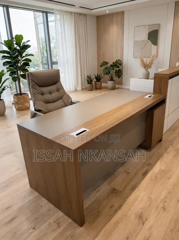 CEO Executive Chair & L-Shape Desk - 1