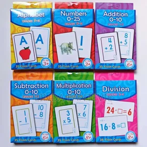 6-in-1 Flash Cards: Numbers, Alphabet & Math