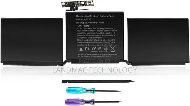 MacBook Pro Retina 13'' A1708 Battery (Late 2016-2017) - 1
