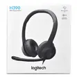 Logitech H390 Wired USB Headset - Black - 2