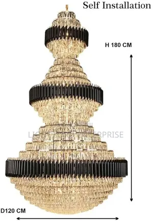 Altrance Black Shield 4-Layer Chandelier Light