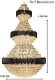 Altrance Black Shield 4-Layer Chandelier Light - 1