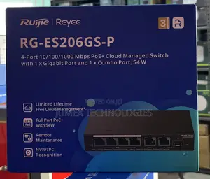 Ruijie RG-ES206GS-P 6-Port Gigabit Cloud Managed Switch