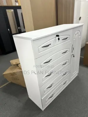 Children's Wardrobe with Drawers and Lockable Door