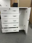 Children's Wardrobe with Drawers and Lockable Door - 4