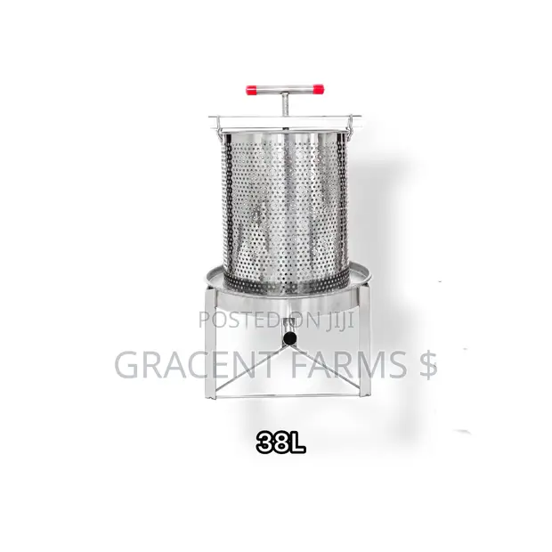 Classic 38L Stainless Steel Honey & Wax Press - 1