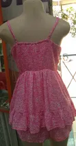 Women's Romper with Ruffled Skirt - 2