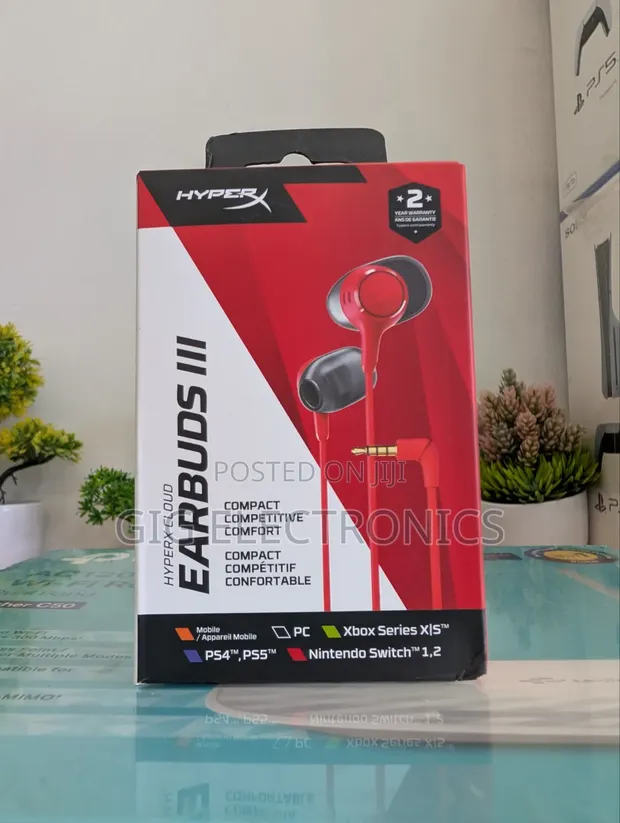 HyperX Cloud Earbuds III S Gaming Earbuds for PS5, PS4, Xbox, PC - 1