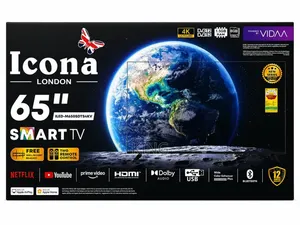 Icona 65 Inch Ultra 4K Smart Android TV