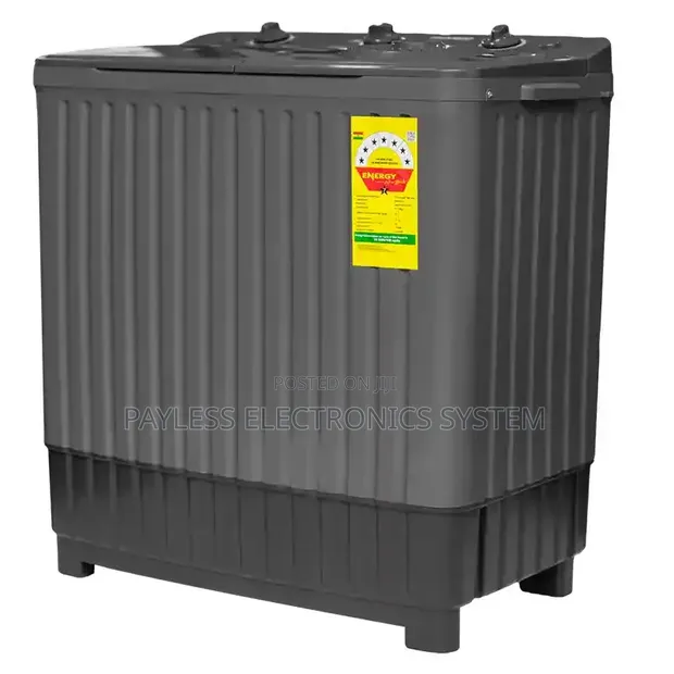 Nasco 11kg Semi Automatic Twin Tub Washing Machine - Dark Grey - 1