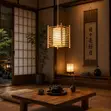 Wood Decorative Glass Pendant Light - 2