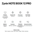 Zynix Notebook 12 Pro Tablet 256GB Gray - 2