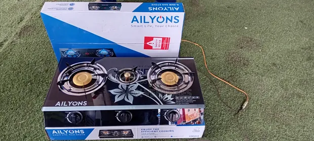 Ailyons 3-in-1 Gas Cooker GS014-6 Glass Top - 1