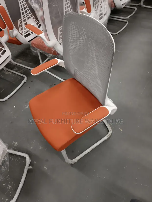 Ergonomic Mesh Visitor Chair with Sled Base - 1