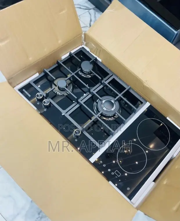 Kenwood 90cm Tempered Glass Hob (Black) - 1