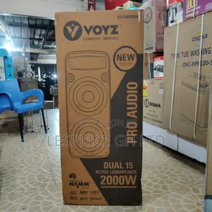 Voyz 2000W Portable Bluetooth Speaker with Microphone