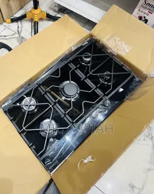 Kenwood 90cm 5 Gas Hob with Tempered Glass Top (Black)