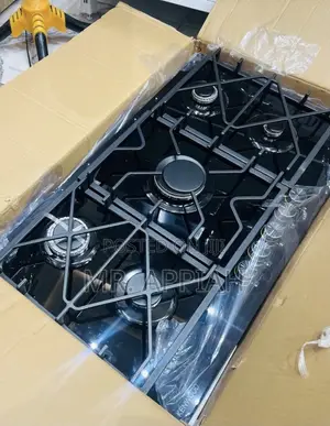 Kenwood 90cm Black Tempered Glass Gas Hob