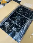 Kenwood 90cm Black Tempered Glass Gas Hob - 1