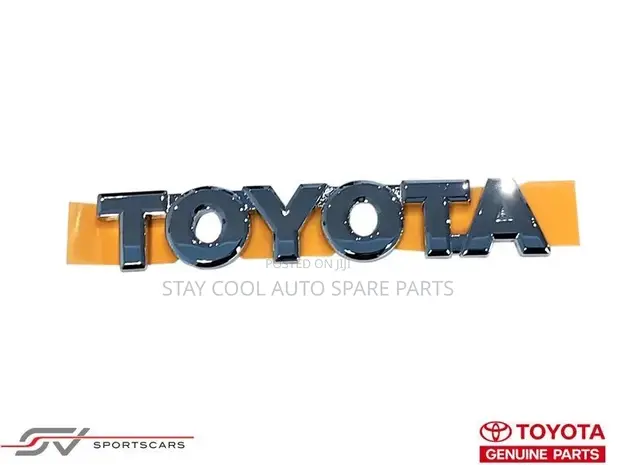 Toyota Writings Emblem - Brand New Chrome Tailgate Badge - 1